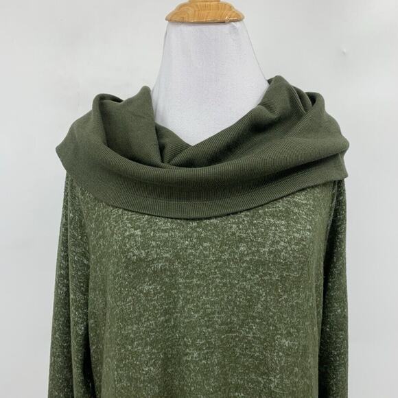Cabi Dress Womens M Medium Avocado Solace Drawstring Cowl Neck Pullover Tie Back - Picture 3 of 11